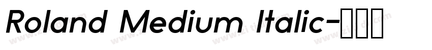 Roland Medium Italic字体转换 Roland Medium Italic字体转换